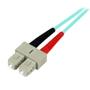 STARTECH 2M 10 GB AQUA MULTIMODE 50/125 LSZH FIBER PATCH CABLE LC - SC CABL (A50FBLCSC2)