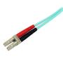 STARTECH 2M 10 GB AQUA MULTIMODE 50/125 LSZH FIBER PATCH CABLE LC - SC CABL (A50FBLCSC2)