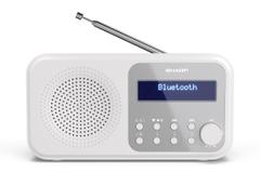 SHARP Tokyo DR-P420 Portable Digital Radio USB or Battery Powered - DAB/DAB+/FM - Mono - Hvid