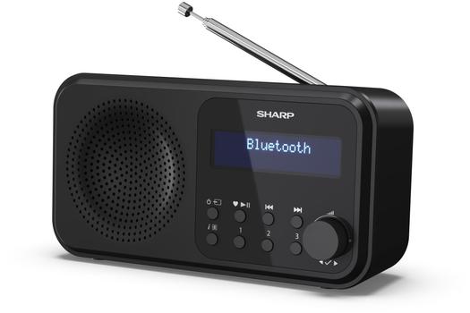 Sharp batteridrevet DAB-radio med Bluetooth (DRP420BK)