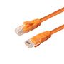 MICROCONNECT U/UTP CAT6 0.5M Orange LSZH