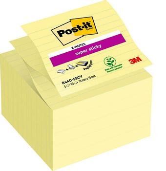 3M Post-It SS Z-fold 101x101mm lin. gul (7100234252*5)