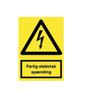 OEM Advarselsskilt A5 Farlig Elektrisk spænding selvklæbend