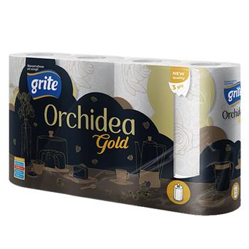 * Køkkenrulle Grite Orchidea Gold 3-lags 13,86m Hvid (1000006414)