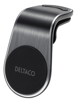 DELTACO magnetic car holder, angled air vent mount, for mobile, black (ARM-C104)