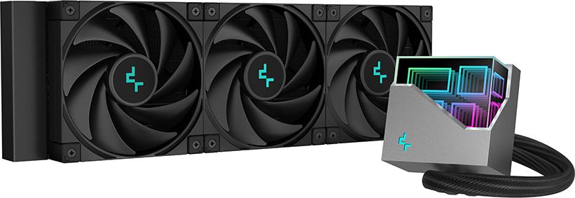 Deepcool LT720 vannkjøling - 3x120mm - svart støtter bl.a LGA1700 og AM5 (R-LT720-BKAMNF-G-1)