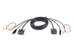 ATEN 2L-7D02UI - video- / USB / audio-kabel - 1.8 m