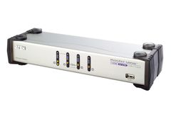 ATEN KVM  4-PC 1-Bruker CS1744C Switch Box, Dual-VGA, USB, Lyd.