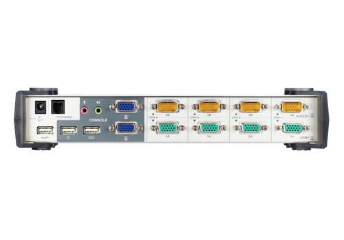 ATEN KVM  4-PC 1-Bruker CS1744C Switch Box, Dual-VGA, USB, Lyd. (CS-1744)