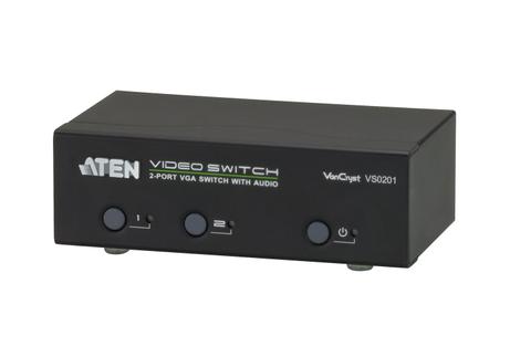 ATEN VanCryst VS0201 - video/ audio switch - 2 porter (VS0201-AT-G)