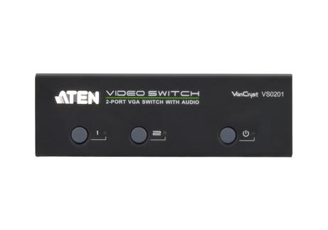 ATEN VanCryst VS0201 - video/ audio switch - 2 porter (VS0201-AT-G)
