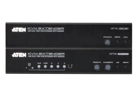 ATEN KVM Extender USB CE775 Dual VGA, RS-232, Audio, Deskew, 300m (CE775)