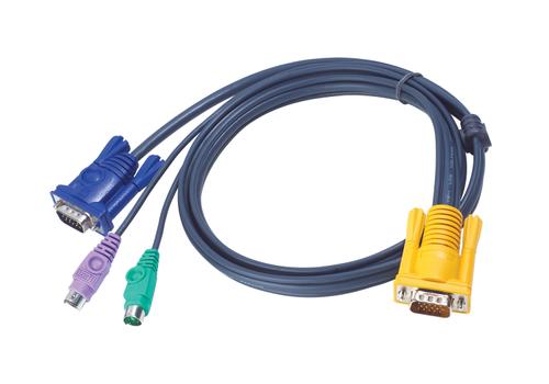 ATEN KVM kabel type PS/2, 6,0m, 2L-5206P Han, Han, Han - KVM port. 2L-5206P (2L-5206P)