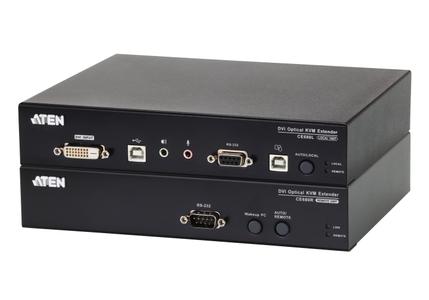 ATEN systemforlænger over fiber, 600m, 1920x1200,  HDCP, sort (CE680)