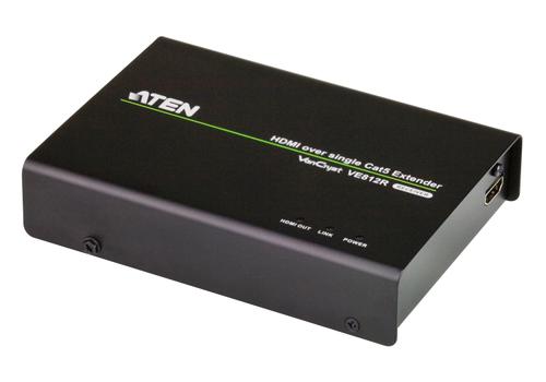 ATEN N VanCryst VE812R HDMI Over Single Cat 5 Receiver - Video/ audio extender - receiver - HDMI - over CAT 5 - up to 100 m - for ATEN VS1814T HDMI Over Single Cat 5 Splitter, VS1818T HDMI Over Single Cat 5 (VE812R)