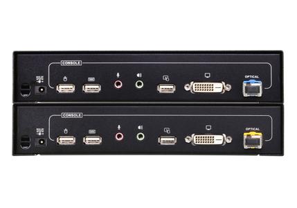 ATEN systemforlænger over fiber, 600m, 1920x1200,  HDCP, sort (CE680)