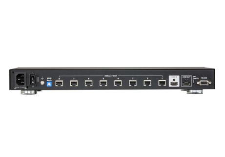 ATEN N VS1818T HDMI Over Single Cat 5 Splitter - Video/ audio extender - HDMI - over CAT 5 - 8 ports - up to 100 m (VS1818T)