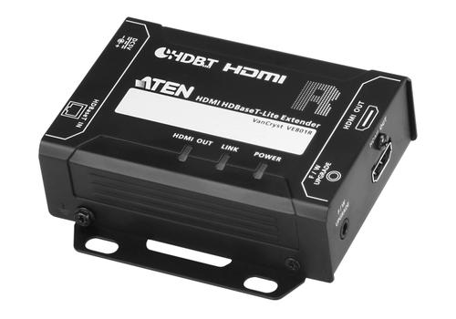 ATEN VanCryst HDMI HDBaseT-Lite Extender, Transmitter and Receiver - video/ lyd-forlenger - HDBaseT (VE801)