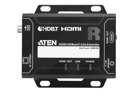 ATEN N VE801R HDMI HDBaseT-Lite Extender - Video/ audio extender - up to 70 m - for P/N: VE802T-AT-E,  VE901T-AT-E,  VS1818T-AT-E (VE801R)
