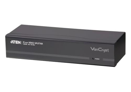 ATEN VS-138A VGA-splitter,  1 enhet till 8 skärmar, 1xHD15ha, 8xHD15ho, 450MHz bandbredd,  beige (VS138A)