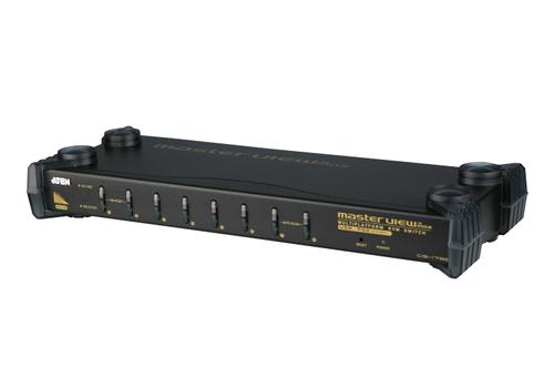 ATEN KVM  8-PC 1-Bruker Rack CS1758Q9 Switch Box, VGA, USB, PS/2, Lyd (CS-1758)