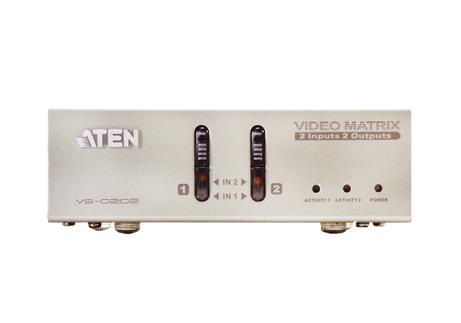 ATEN Video Matrix Switch VS-0202 2x2 - video/ audio switch - 2 porter (VS-0202)