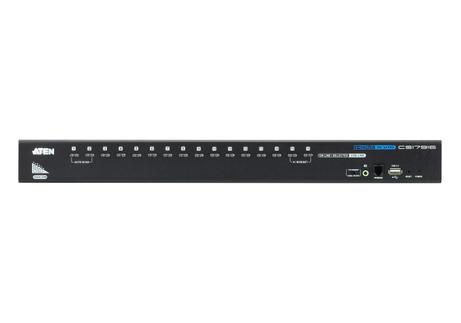 ATEN KVM Switch 16-port HDMI 19" HDMI USB 2xKabel OSD (CS17916)