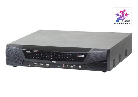 ATEN 8 REMOTE& 1 LOCAL USERS 64PORT CAT5 IP KVM VIRT MEDIA & DUAL POWER (KN8164V)