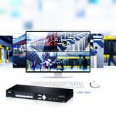 ATEN KVM  4-PC 1-Br Split-Screen CM1164A Switch Box, DVI-I DL, USB, Lyd (CM1164A)