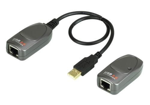 ATEN UCE260, USB 2.0 förlängning via Ethernet, 60m, 480Mb/s, sv/grå (UCE260)