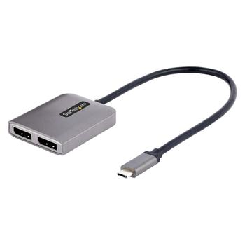 STARTECH StarTech.com 2 Port USB C to Dual DisplayPort MST Hub 4K 60Hz (MST14CD122DP)