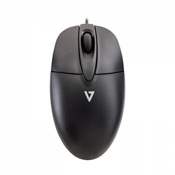 V7 MOUSE STANDARD USB OPTICAL 3 BUTTON WHEEL BLK/SIL OEM IN PERP (M30P10-7E)
