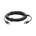 VADDIO Active Optical Cable Plenum | USB-B - USB-A | 3.2 Gen 2 | 8m | Svart