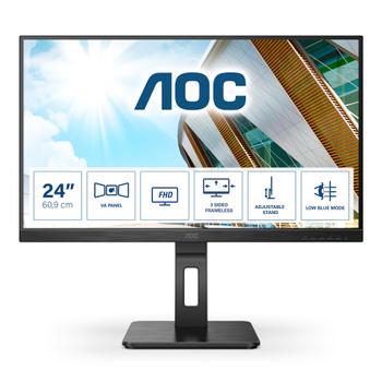 AOC P2 24P2QM LED display 60.5 cm (23.8&quot;) 1920 x 1080 pixels Full HD Black (24P2QM)