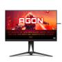 AOC C AGON AG275QZN - AG5 Series - LED monitor - gaming - 27" - 2560 x 1440 QHD @ 240 Hz - VA - 400 cd/m² - 3000:1 - DisplayHDR 400 - 1 ms - 2xHDMI, 2xDisplayPort - black, red