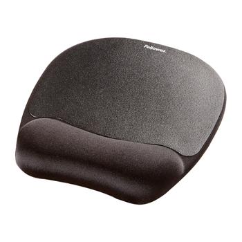 FELLOWES Memory Foam Mouse Pad/Wrist Rest Black (9176501)