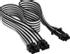 CORSAIR 600W Gen5 Black/ White - 12VHPWR PSU Cable Sleeved