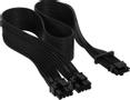 CORSAIR 600W Gen5 Black - 12VHPWR PSU Cable Sleeved