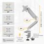 FELLOWES Platinum Series Single Monitor Arm Silver 8056401 DD (8056401)