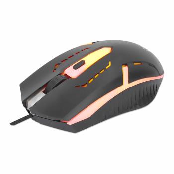 MANHATTAN MH Wired RGB LED Gaming Mouse, Black (190206)