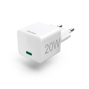 HAMA Charger 220V  USB-C PD/ Qualcomm 20W White (00201650)