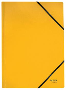 LEITZ Recycle Card Folder With Elastic Band Closure A4 Yellow 39080015 (39080015)