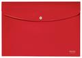 LEITZ Recycle Polypropylene Document Wallet With Push Button Closure Red 46780025