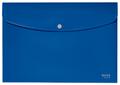LEITZ Recycle Polypropylene Document Wallet With Push Button Closure Blue 46780035 (46780035)