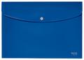 LEITZ Recycle Polypropylene Document Wallet With Push Button Closure Blue 46780035