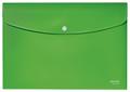 LEITZ Recycle Polypropylene Document Wallet With Push Button Closure Green 46780055