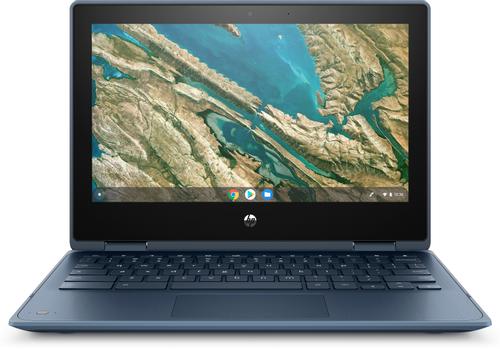 HP Chromebook x360 11 G3 Education Edition - Flipputformning - Intel Celeron N4020 / 1.1 GHz - Chrome OS - UHD Graphics 600 - 4 GB RAM - 32 GB eMMC - 11.6" IPS pekskärm 1366 x 768 (HD) - Wi-Fi 5 - sky (9TX96EA#UUW)