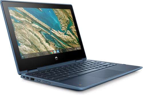 HP Chromebook x360 11 G3 EE Intel® Celeron® N4020 29,5 cm (11.6") Touchscreen HD 4 GB LPDDR4-SDRAM 32 GB eMMC Wi-Fi 5 (802.11ac) ChromeOS Blauw (10X26EA#ABH)
