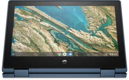 HP Chromebook x360 11 G3 EE Intel® Celeron® N4020 29,5 cm (11.6") Touchscreen HD 4 GB LPDDR4-SDRAM 32 GB eMMC Wi-Fi 5 (802.11ac) ChromeOS Blauw (10X26EA#ABH)