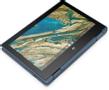 HP Chromebook x360 11 G3 EE Intel® Celeron® N4020 29,5 cm (11.6") Touchscreen HD 4 GB LPDDR4-SDRAM 32 GB eMMC Wi-Fi 5 (802.11ac) ChromeOS Blauw (10X26EA#ABH)